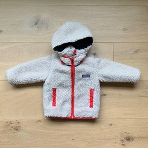 Patagonia Baby Reversible Tribbles Hoody in Stone Blue